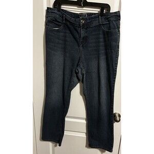 Women's Jeans Size 18 W Straight Leg  Dark Blue by Sonoma